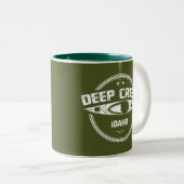 Deep Creek Wild and Schilderachtig River Idaho Kay Tweekleurige Koffiemok (Voorkant rechts)