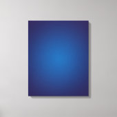Deep Dark Blue Grainy Vignette Canvas Afdruk (Voorkant)