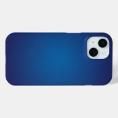 Deep Dark Blue Grainy Vignette Case-Mate iPhone Case (Achterkant (horizontaal))