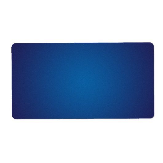 Deep Dark Blue Grainy Vignette Etiket (Voorkant)