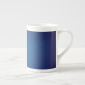 Deep Dark Blue Grainy Vignette Porselein Kop (Rechts)