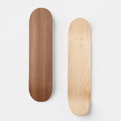 Deep Dark Brown Wood Grain Texture Pattern Persoonlijk Skateboard (Voorkant)