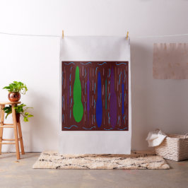 Deep Dark paarse kunst geïnspireerd gemengde patte Stof