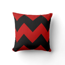 Deep Dark Red en Black Chevron Pattern