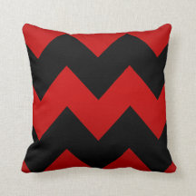 Deep Dark Red en Black Chevron Pattern