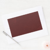 DEEP DARK RICH MAROON RED BURGUNDY TEXTURE TEMPLAT RECHTHOEKIGE STICKER (Envelop)