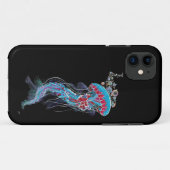 Deep Descent FluorescentJellyfish Case-Mate iPhone Case (Achterkant (horizontaal))