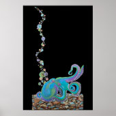 "Deep Descent" Octopus Fine Art Print (Voorkant)