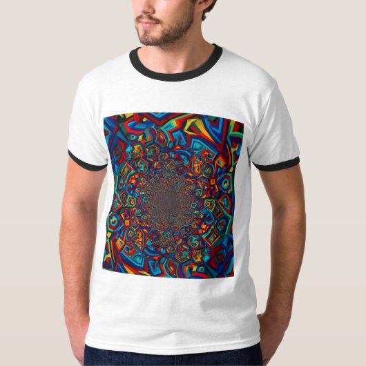 Deep Dimension Fractal Pattern T-shirt (Voorkant)