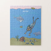 Deep Dish Diver Jigzaag Puzzle Legpuzzel (Verticaal)