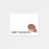 Deep (Dish) Thoughts ChicagoPepperoni Pizza Pie Post-it® Notes (Voorkant)