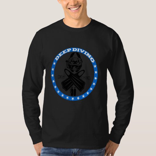 Deep Diving Funny Scuba duikers T-shirt (Voorkant)