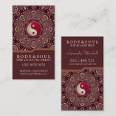 Deep Earth Holistic Therapie New age Visitekaartje (Voorkant / Achterkant)