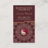 Deep Earth Holistic Therapie New age Visitekaartje (Achterkant)