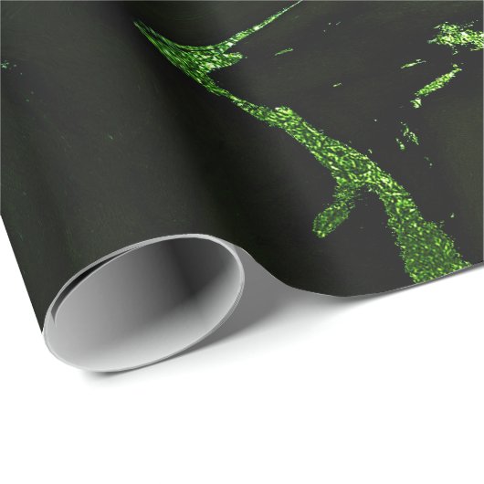 Deep Earth Marble Cali Emerald Green Abstract Cadeaupapier (Rol Hoek)