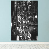 Deep Earth Miners Klaar om te dalen 1900 Canvas Afdruk (Insitu (Houten vloer))