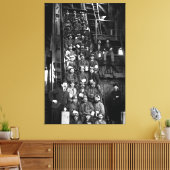 Deep Earth Miners Klaar om te dalen 1900 Canvas Afdruk (Insitu (Woonkamer))