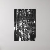 Deep Earth Miners Klaar om te dalen 1900 Canvas Afdruk (Voorkant)