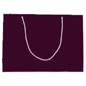 Deep Eggplant Large Gift Bag - Glossy Cadeautasje (Achterkant)