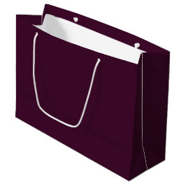 Deep Eggplant Large Gift Bag - Glossy Cadeautasje