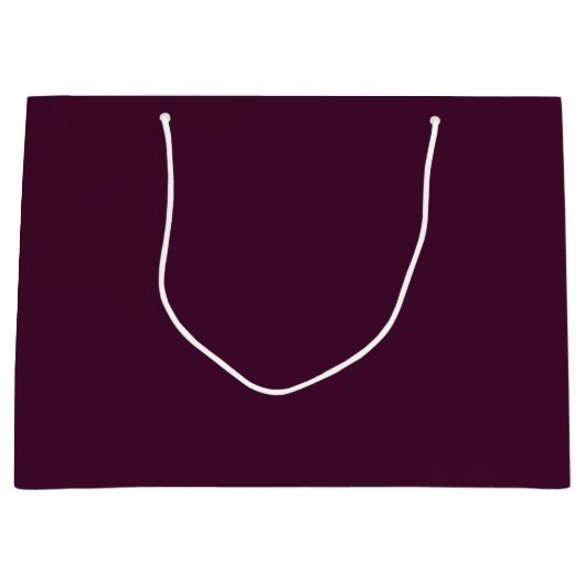 Deep Eggplant Large Gift Bag - Glossy Large Cadeautasje (Voorkant)