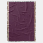 Deep Eggplant Throw Blanket Deken (Voorkant Verticaal)