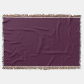 Deep Eggplant Throw Blanket Deken (Voorkant)