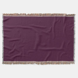 Deep Eggplant Throw Blanket Deken