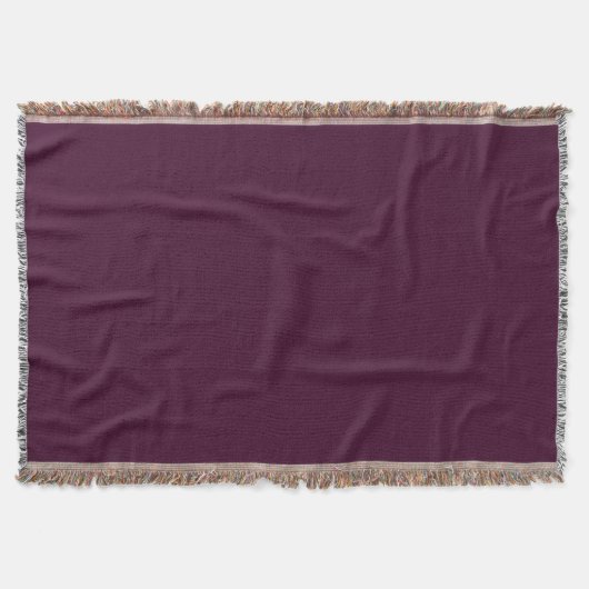 Deep Eggplant Throw Blanket Deken (Voorkant)