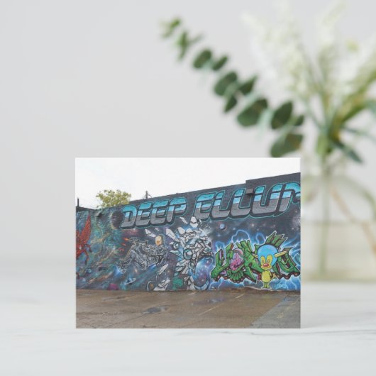 Deep Ellum Graffiti Artwork # 4 Briefkaart (Staand voorkant)