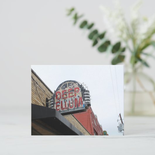 Deep Ellum Sign Briefkaart (Staand voorkant)