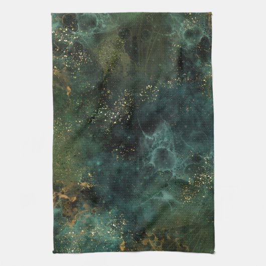 Deep Emerald Elegant Theedoek (Verticaal)