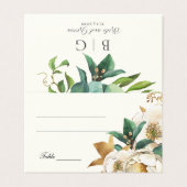 Deep Emerald en Herfst Rozen 2 Kaart (Buitenkant ongevouwen)