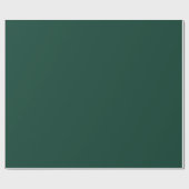Deep Emerald Green Festive Christmas Solid Color Cadeaupapier (Vlak)