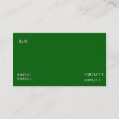 Deep Emerald Green Visitekaartje (Voorkant)