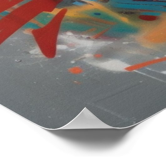 Deep en Intriguing Graffiti Art Poster (Hoek)