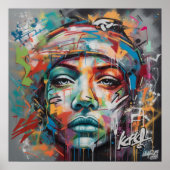 Deep en Intriguing Graffiti Art Poster (Voorkant)