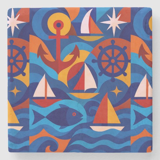 Deep End Stone Onderzetter (Voorkant)