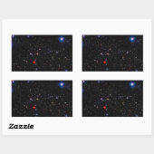 Deep Field Afbeelding Galaxy Supercluster Abell 90 Rechthoekige Sticker (Vel)