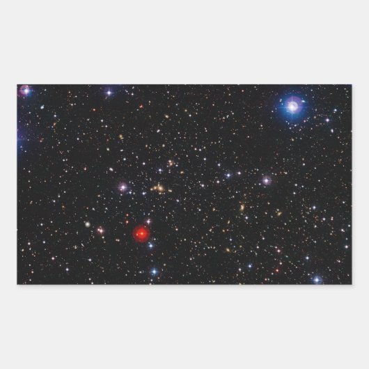 Deep Field Afbeelding Galaxy Supercluster Abell 90 Rechthoekige Sticker (Voorkant)