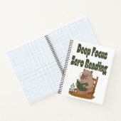 Deep Focus Zero Reading Capybara-Notitieboek | gra Notitieboek (Binnen)