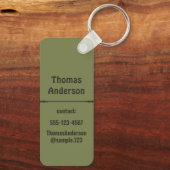 Deep Forest Color Combination Sleutelhanger (Achterkant)