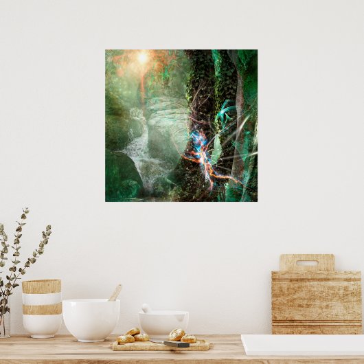 DEEP FOREST ELEMENTAL SPRITE POSTER (Keuken)