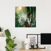 DEEP FOREST ELEMENTAL SPRITE POSTER (Thuiskantoor)