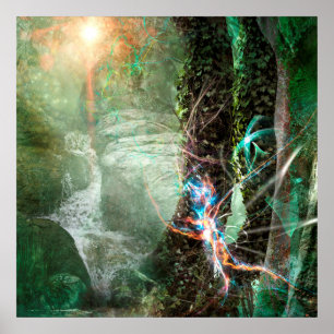 DEEP FOREST ELEMENTAL SPRITE POSTER