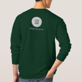 Deep Forest Green Add Upload Logo here Mannen T-shirt (Achterkant)