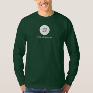 Deep Forest Green Add Upload Logo here Mannen T-shirt
