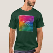 Deep Forest Green Custom Creëer Your Ewn Add Logo T-shirt (Voorkant)