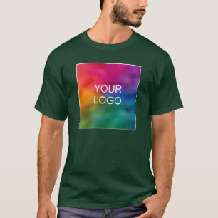 Deep Forest Green Custom Creëer Your Ewn Add Logo T-shirt