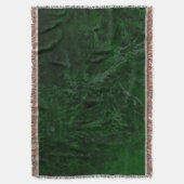 Deep Forest Green Throw Blanket Deken (Voorkant Verticaal)